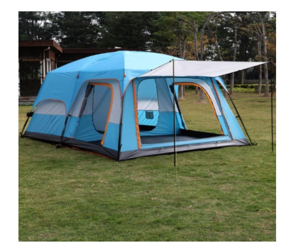 Two Bedroom 5-Person Family Camping Tent – Waterproof, Easy Setup & Ventilated for All Seasons