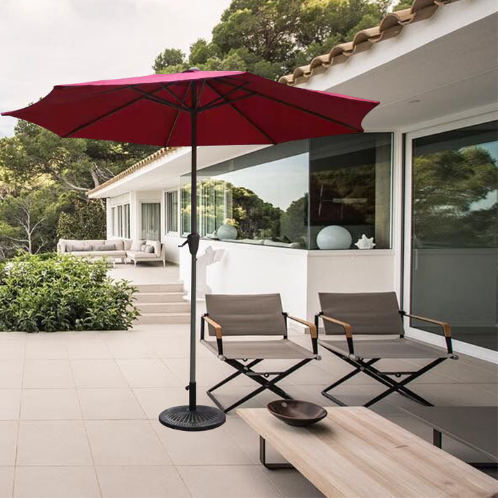 2.7 M Outdoor Garden Sunshade Parasol 7.5FT Steel Patio Umbrella