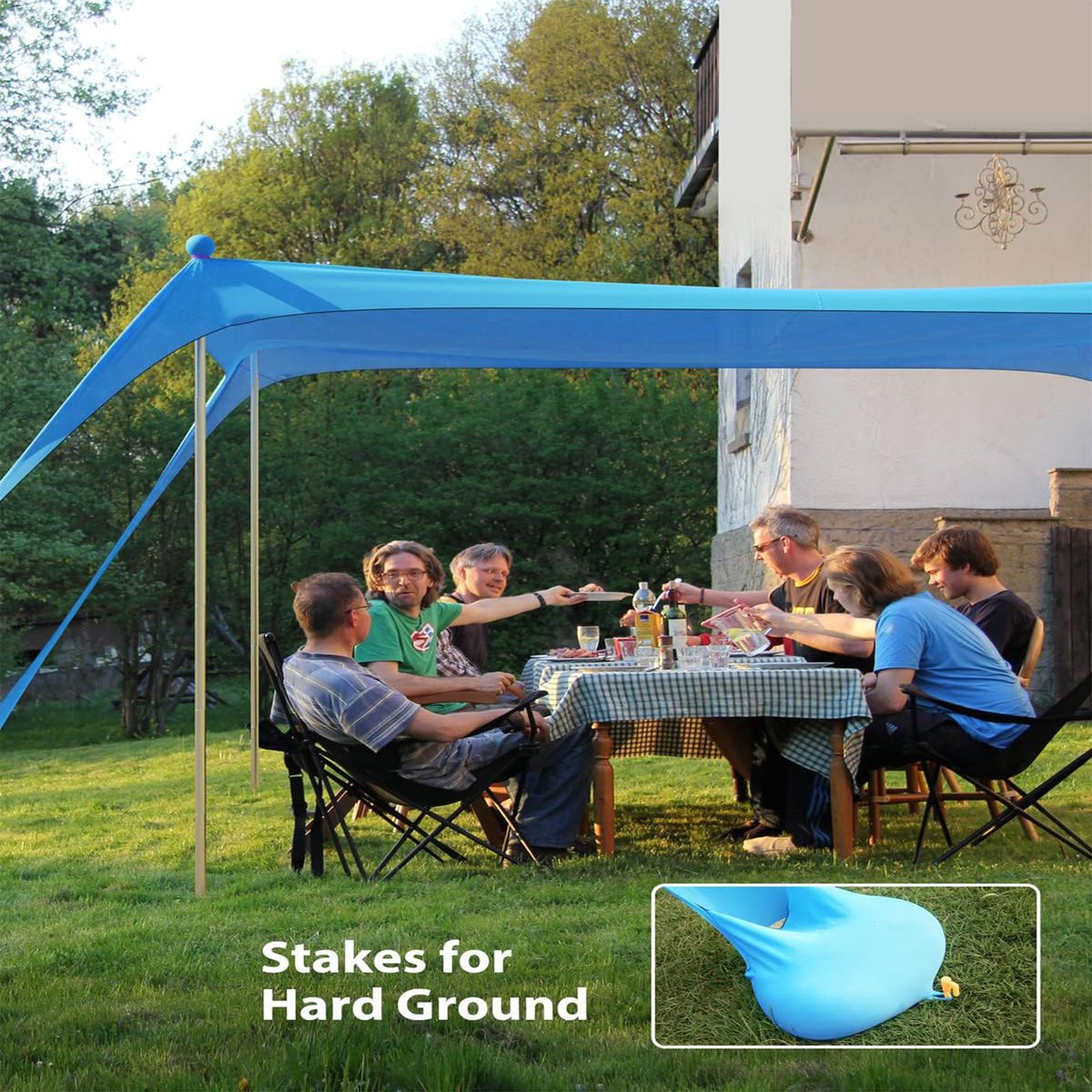 Outdoor Beach Canopy Tent Portable Lawn Camping Fishing Tent Sunshade