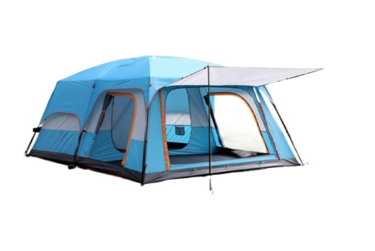 Two Bedroom 5-Person Family Camping Tent – Waterproof, Easy Setup & Ventilated for All Seasons
