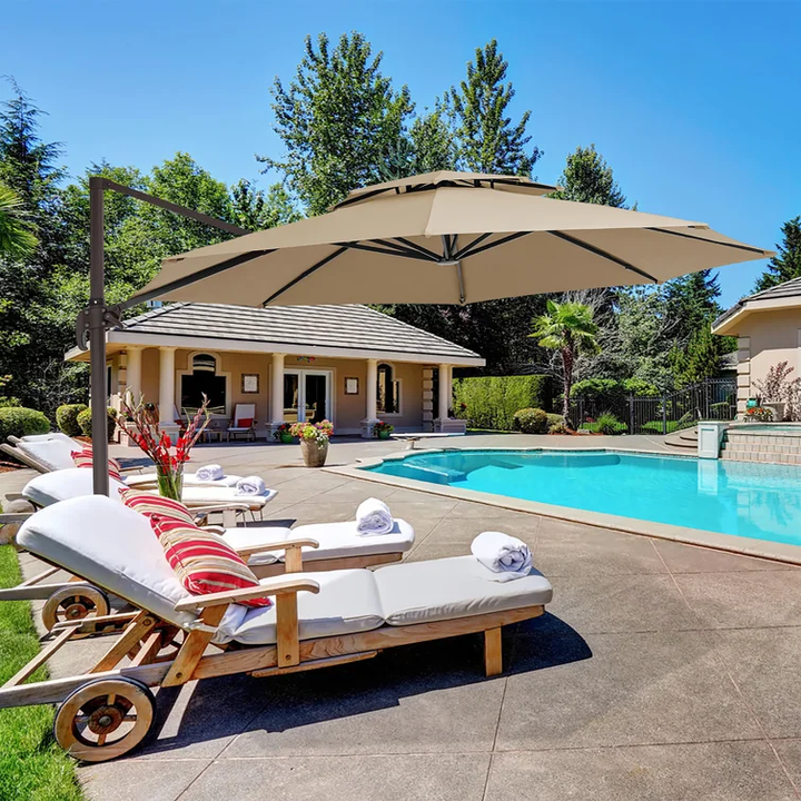 Patio Umbrella ,360 - Degree Rotation 3M